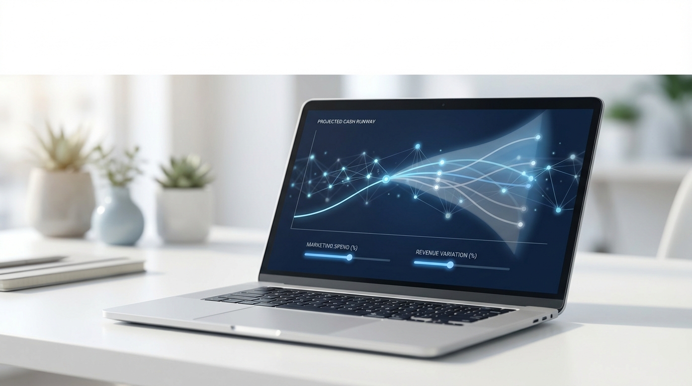 Visual interface comparing two different financial scenarios side-by-side